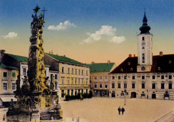 St. Pölten - Rathausplatz um 1900